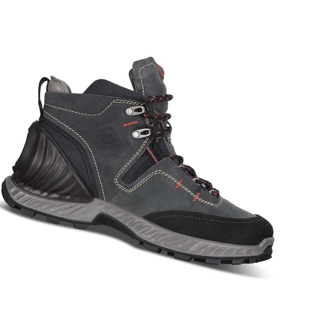 Ecco Exohike Mid Gtx Hiking & Trail Herr Grå Svarta | SE 564XYU